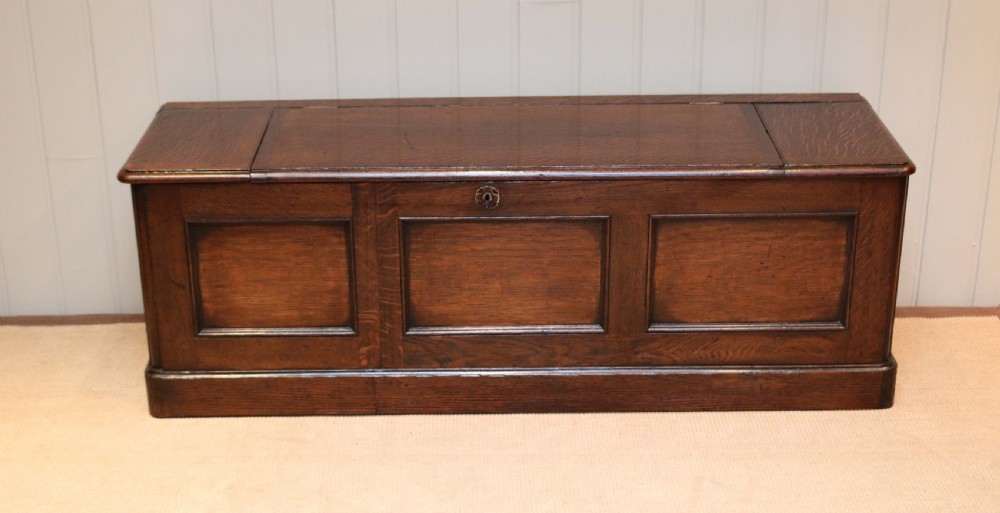 Long Solid Oak Coffer View VIII