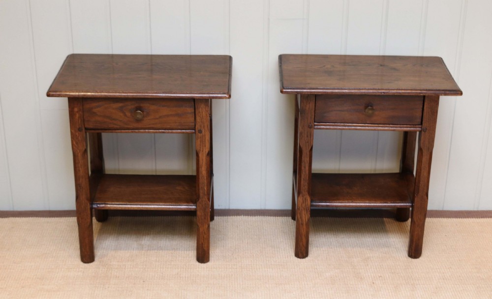 Pair Of 1920s Oak Tables View II