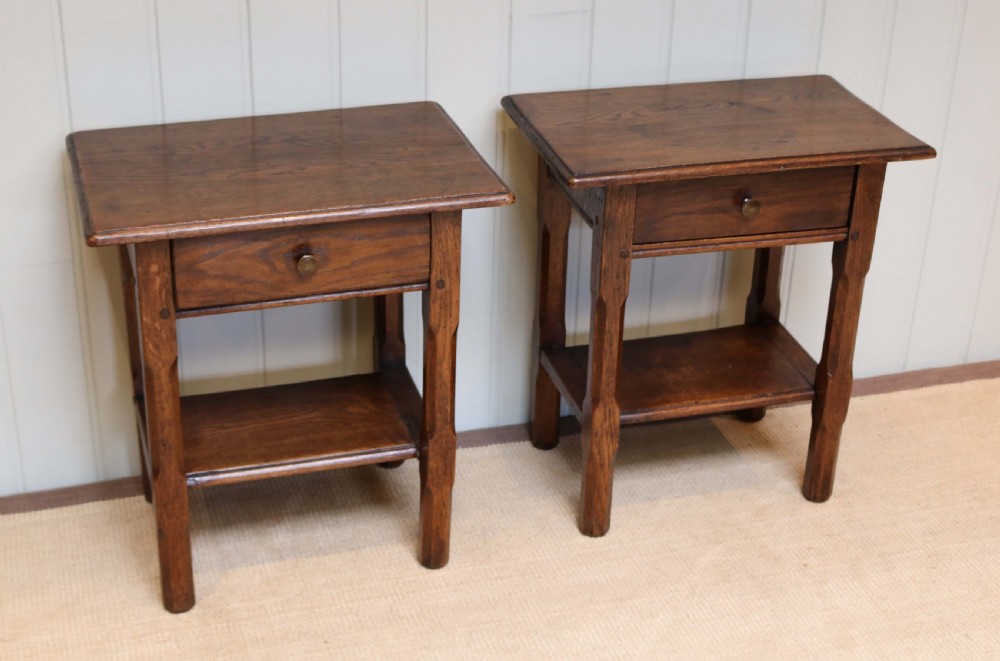 Pair Of 1920s Oak Tables View III
