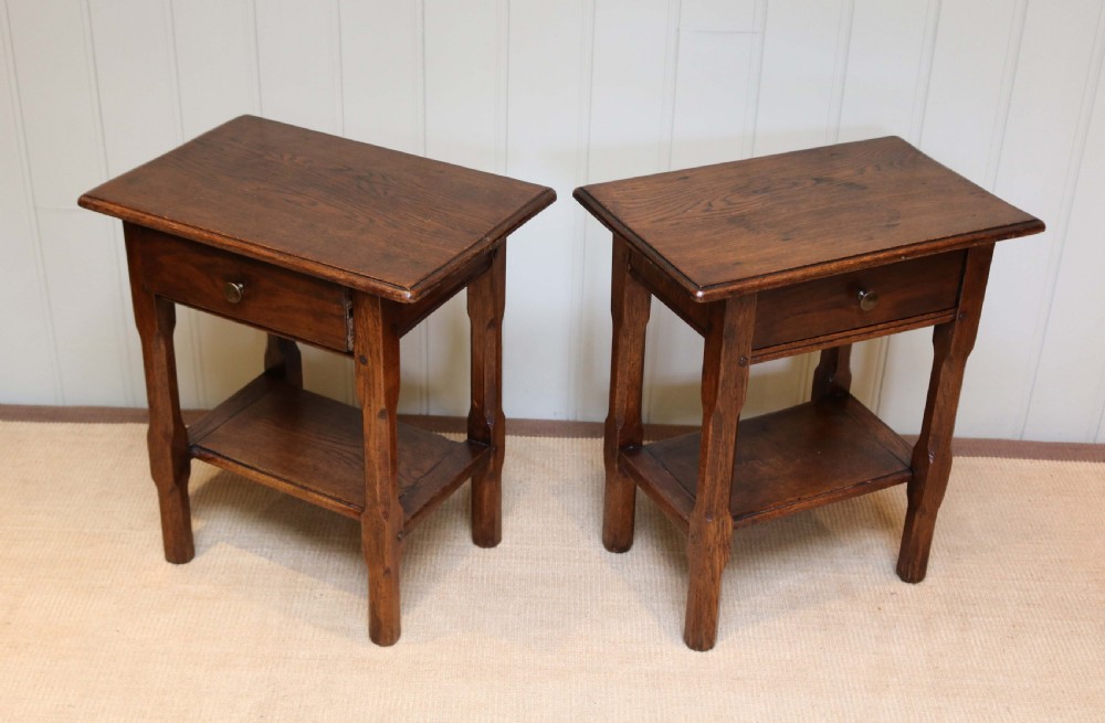 Pair Of 1920s Oak Tables View IV