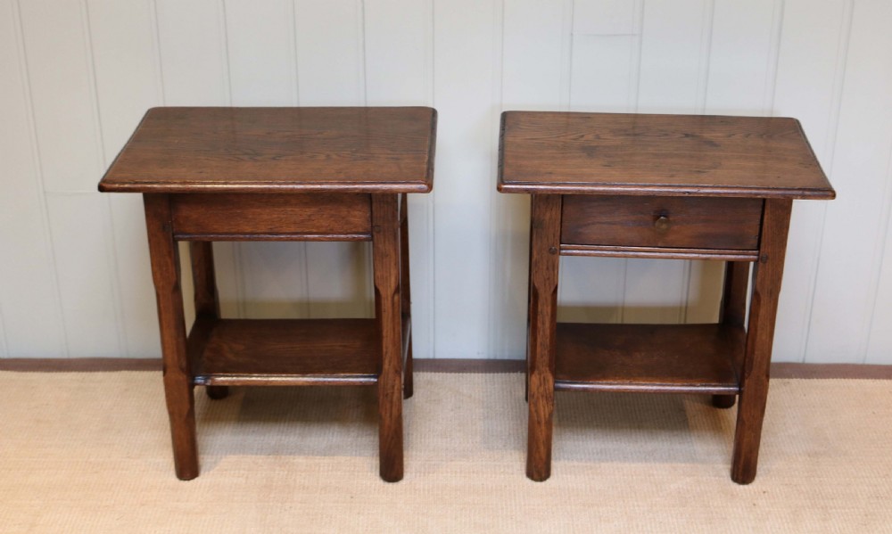 Pair Of 1920s Oak Tables View V
