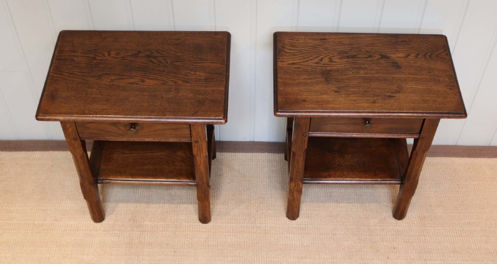 Pair Of 1920s Oak Tables View VI