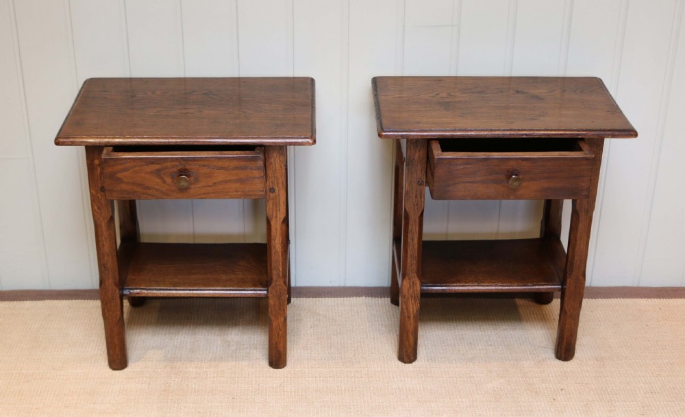 Pair Of 1920s Oak Tables View VIII