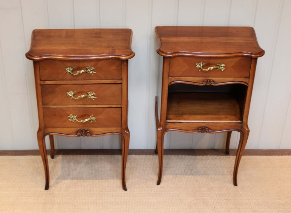 Pair Of Cherrywood Bedside Cabinets View II