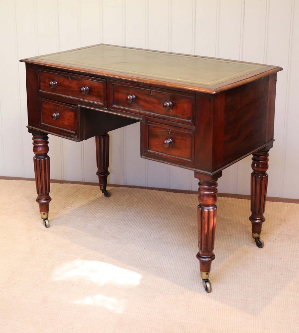 Mahogany Kneehole Desk  View III