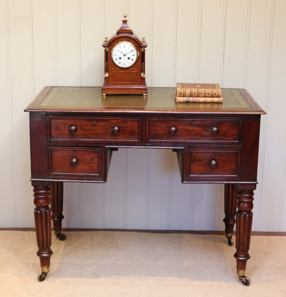 Mahogany Kneehole Desk  View IV