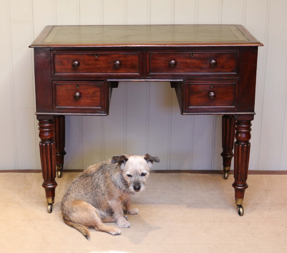 Mahogany Kneehole Desk  View VI