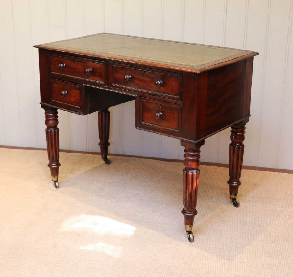 Mahogany Kneehole Desk  View VIII