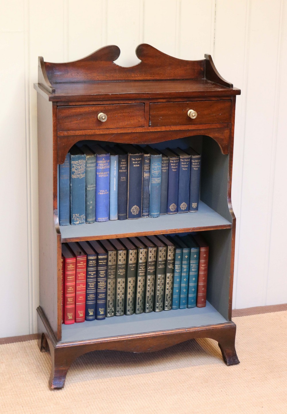 Edwardian Mahogany Open Bookcase 