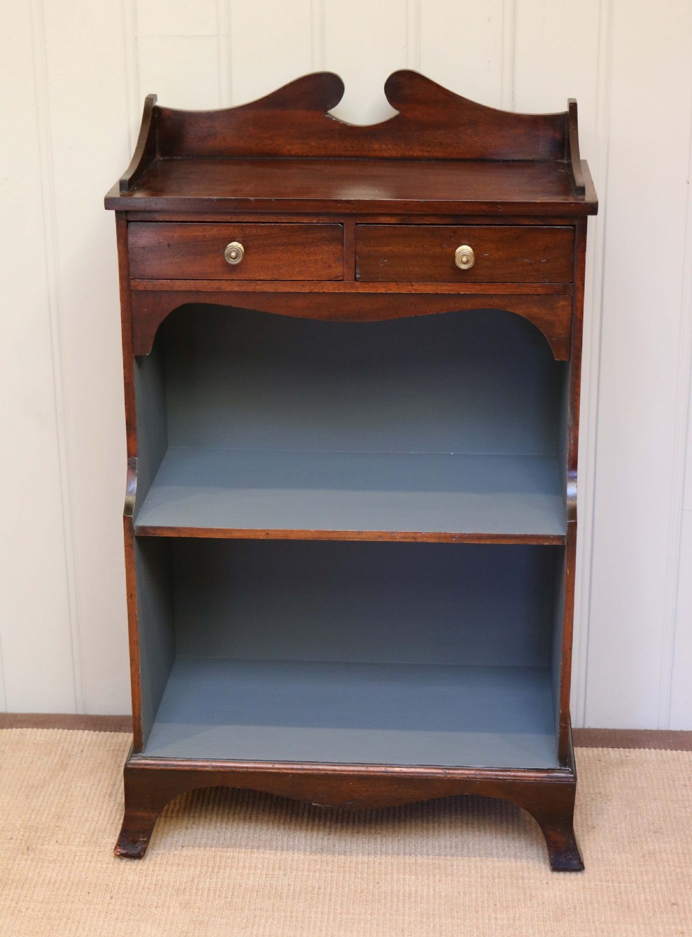 Edwardian Mahogany Open Bookcase  View II