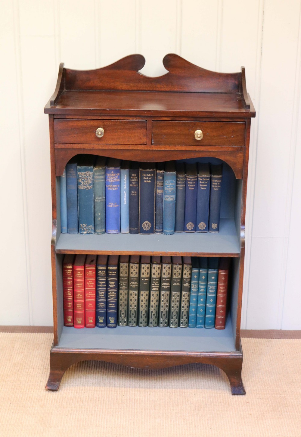 Edwardian Mahogany Open Bookcase  View III