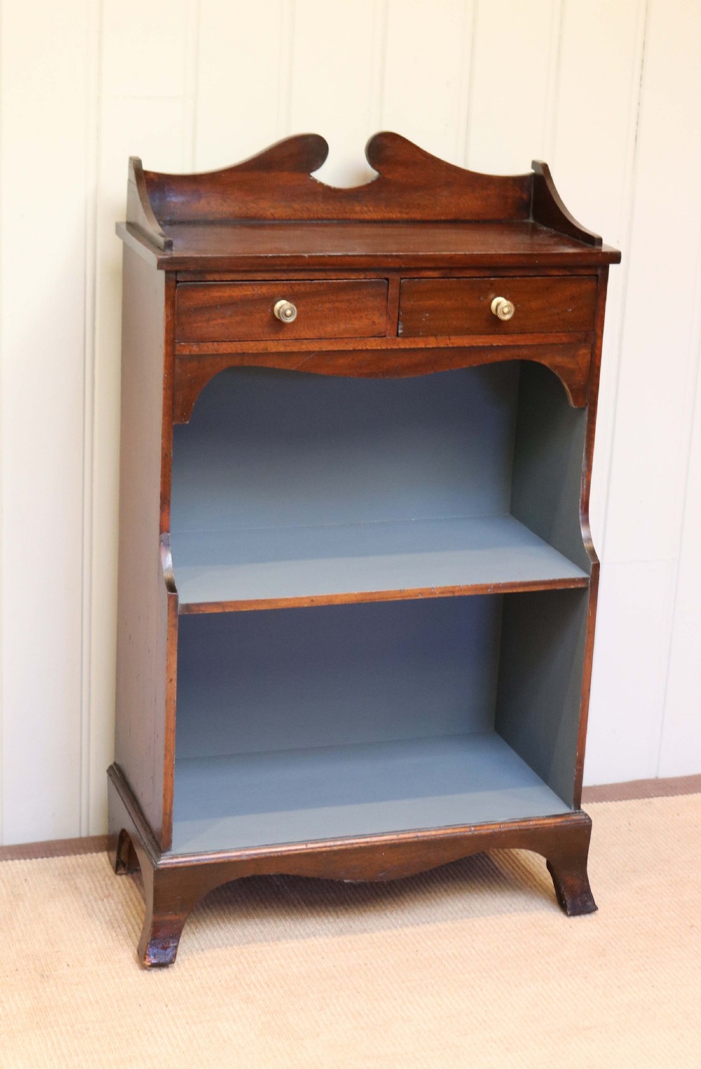 Edwardian Mahogany Open Bookcase  View IV