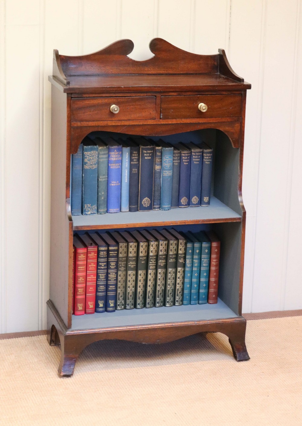 Edwardian Mahogany Open Bookcase  View V