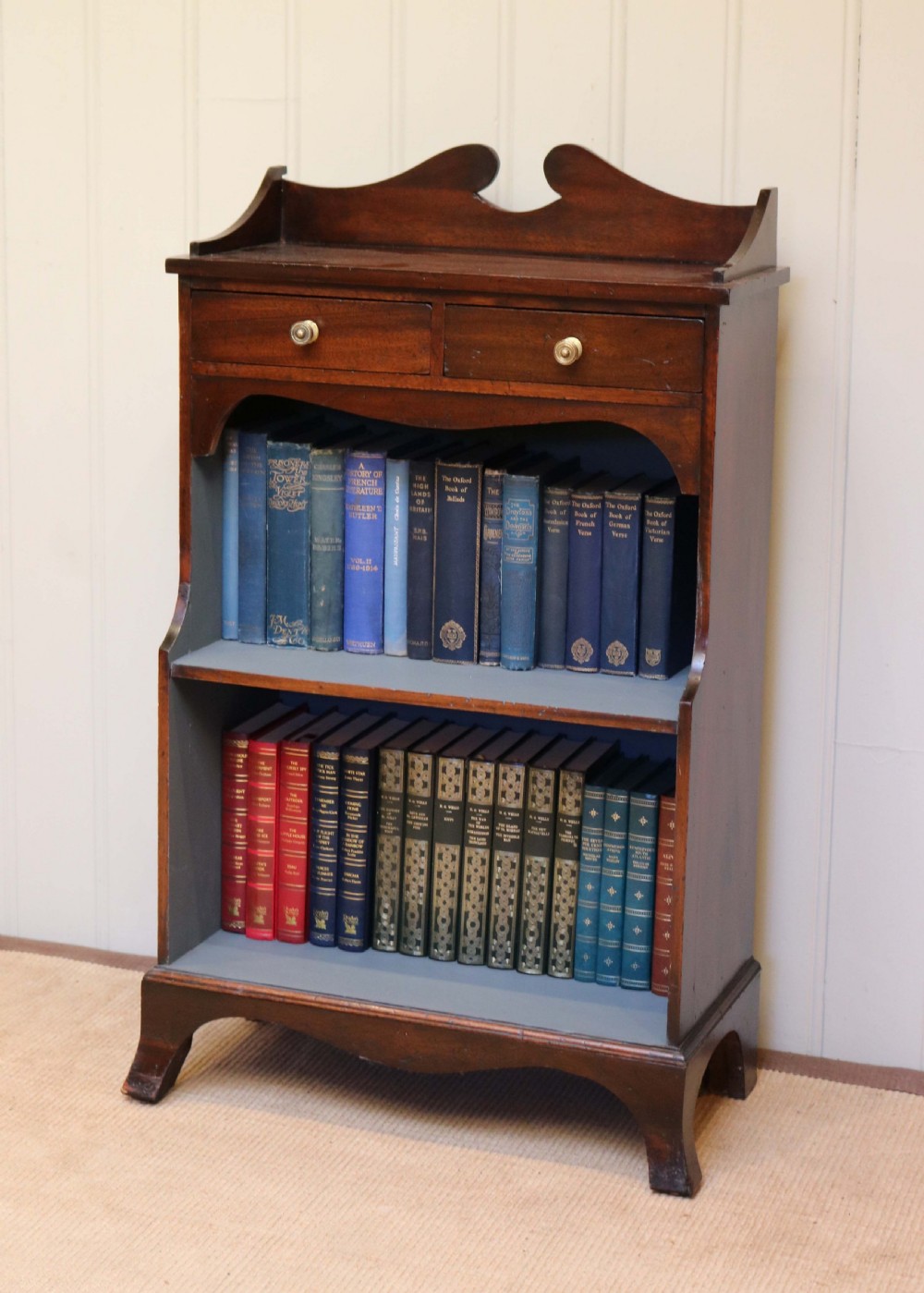 Edwardian Mahogany Open Bookcase  View VII