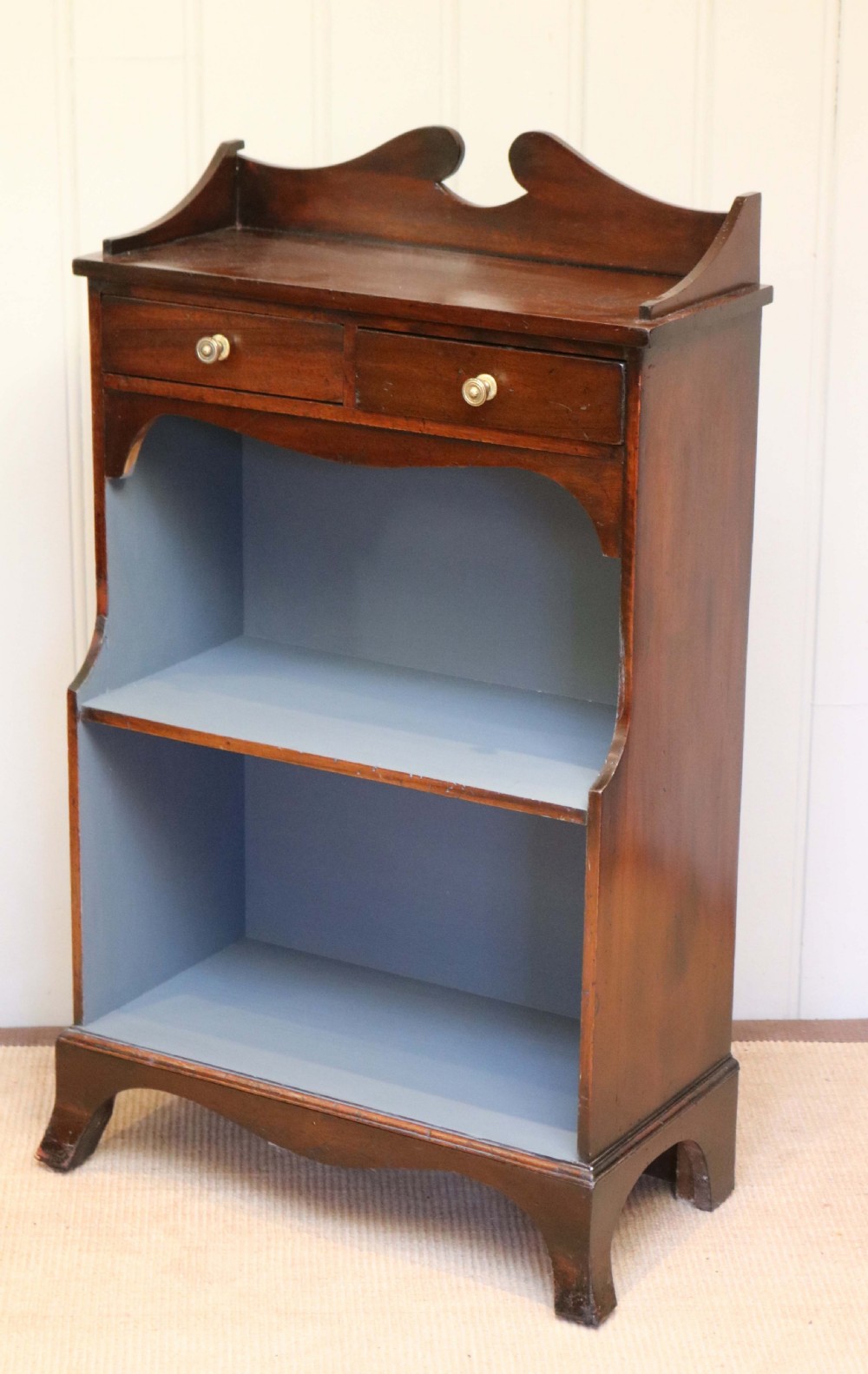 Edwardian Mahogany Open Bookcase  View VIII