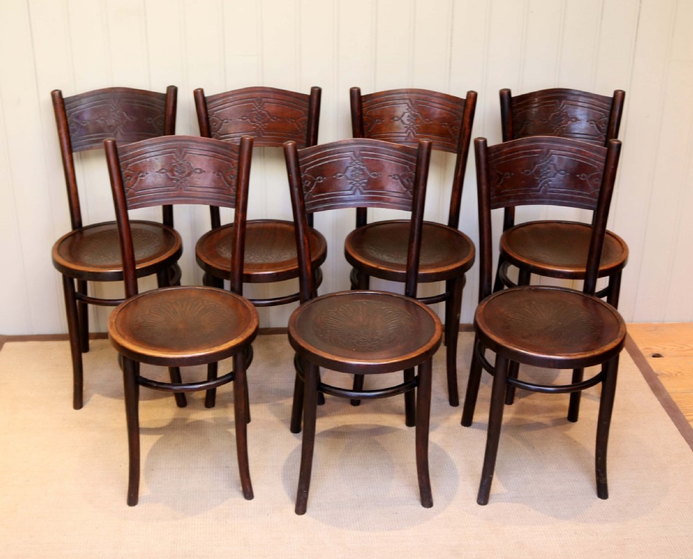 Set Of Bentwood Dining Chairs  View V