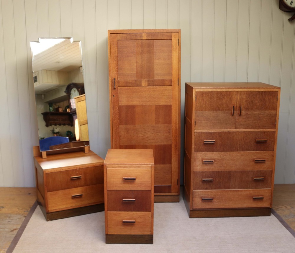 Art Deco Oak Wardrobe View VIII
