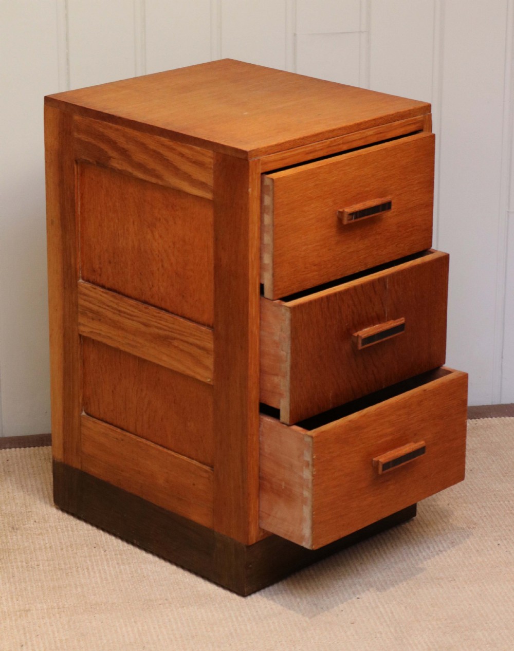 Art Deco Oak Bedside Cabinet  View IV