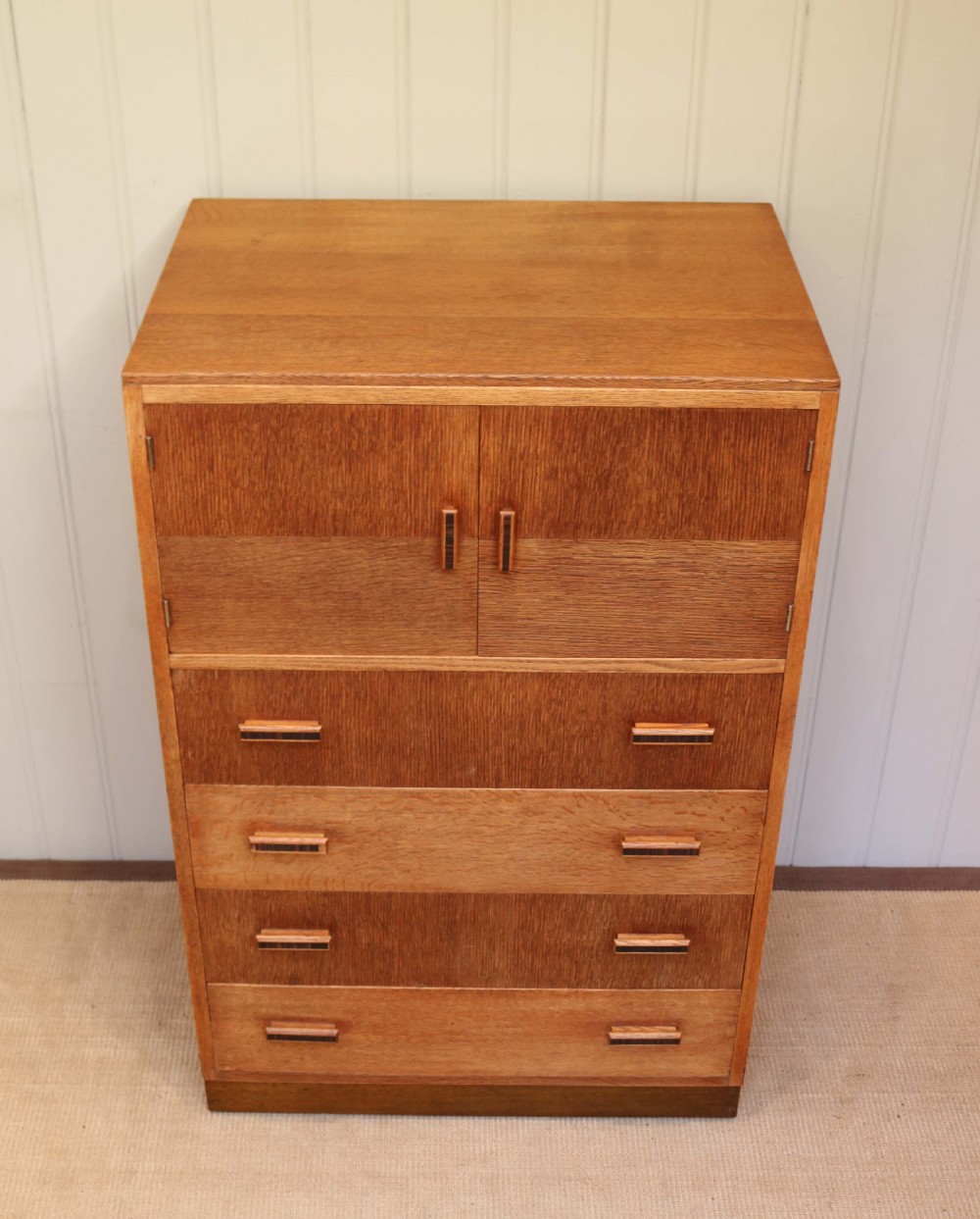 Art Deco Oak Dressing Chest  View V