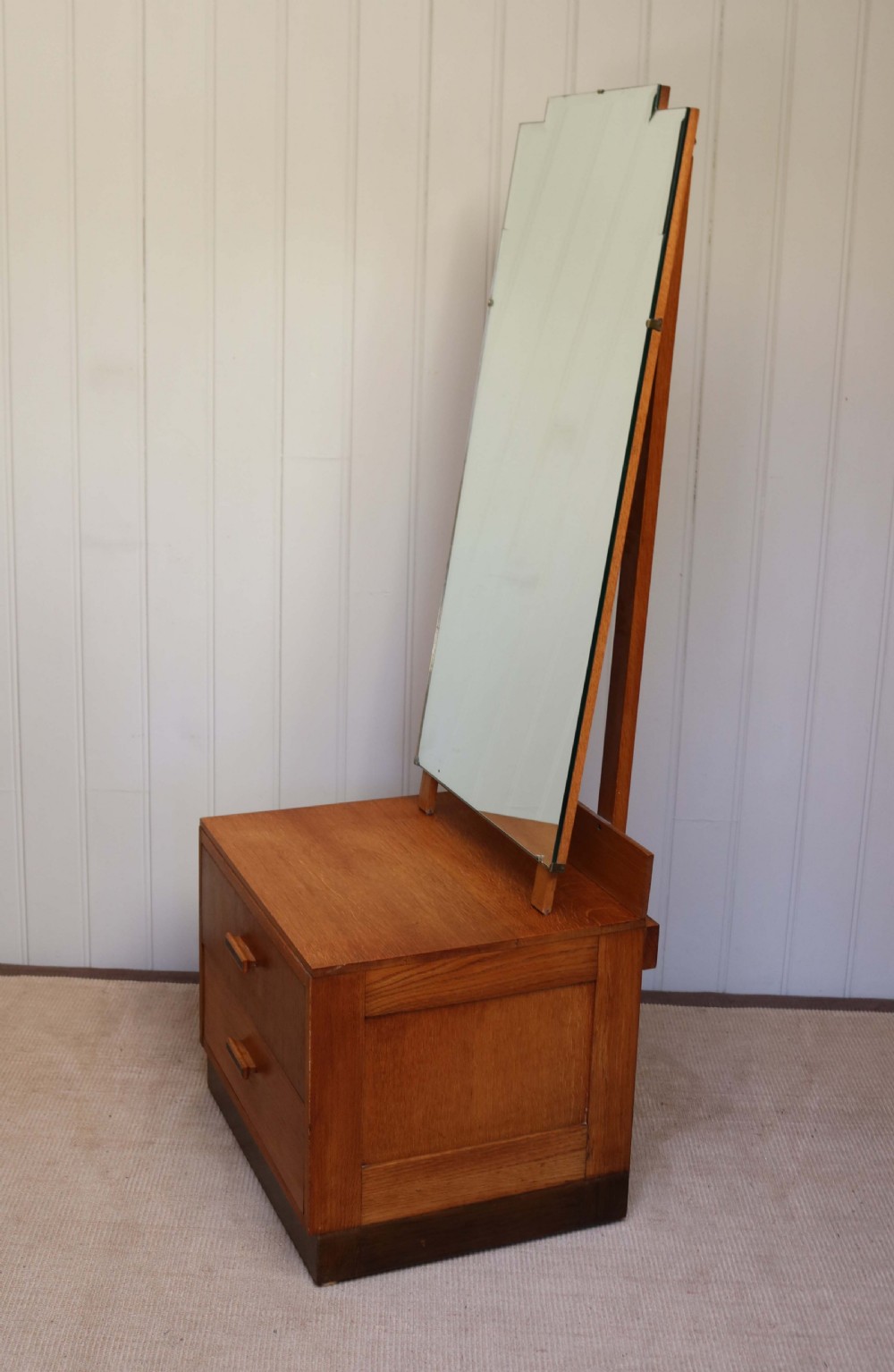 Art Deco Oak Mirrored Cabinet View III