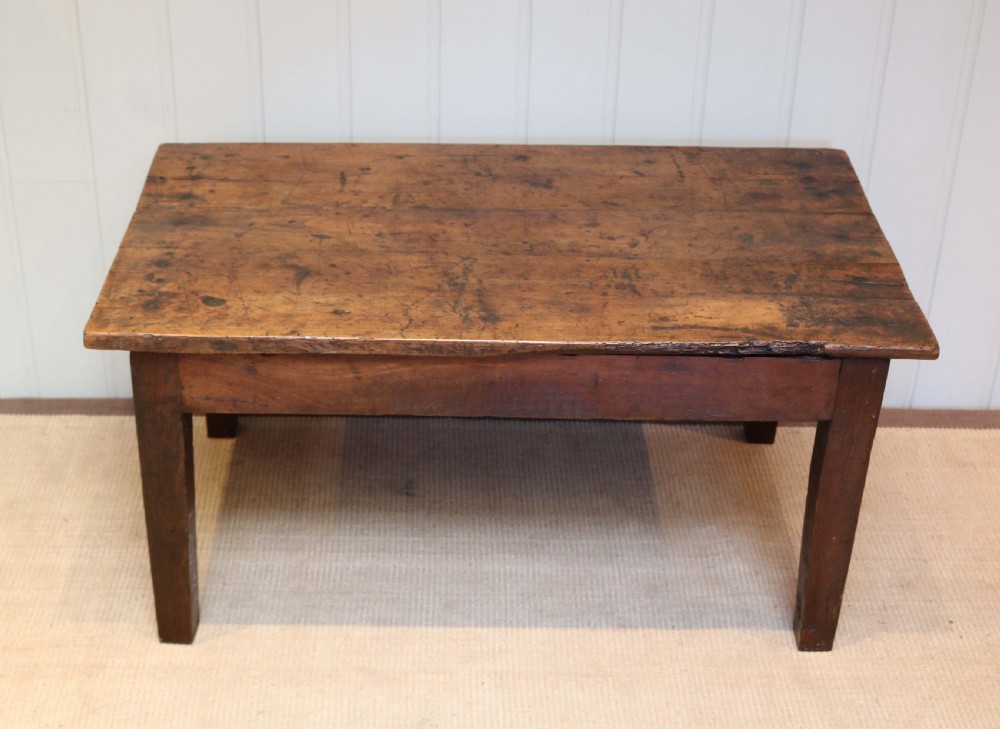 Rustic Low Cherry Wood Table 