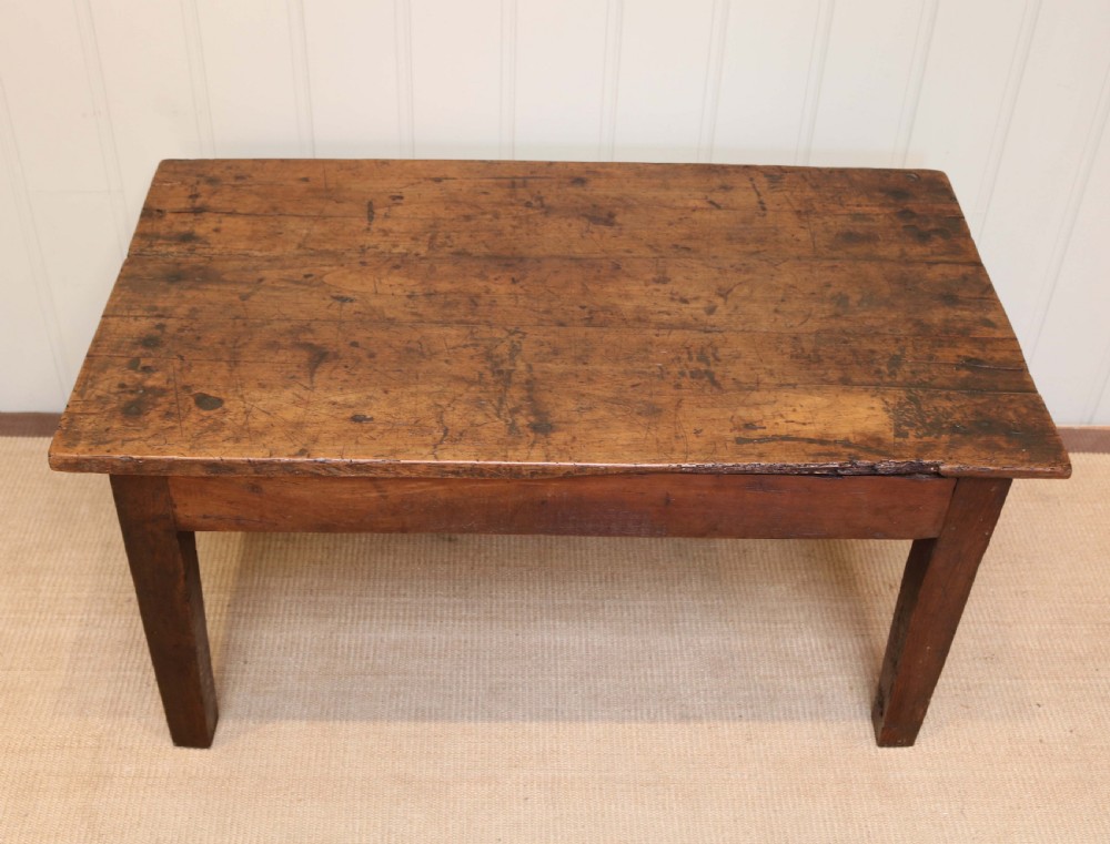 Rustic Low Cherry Wood Table  View III