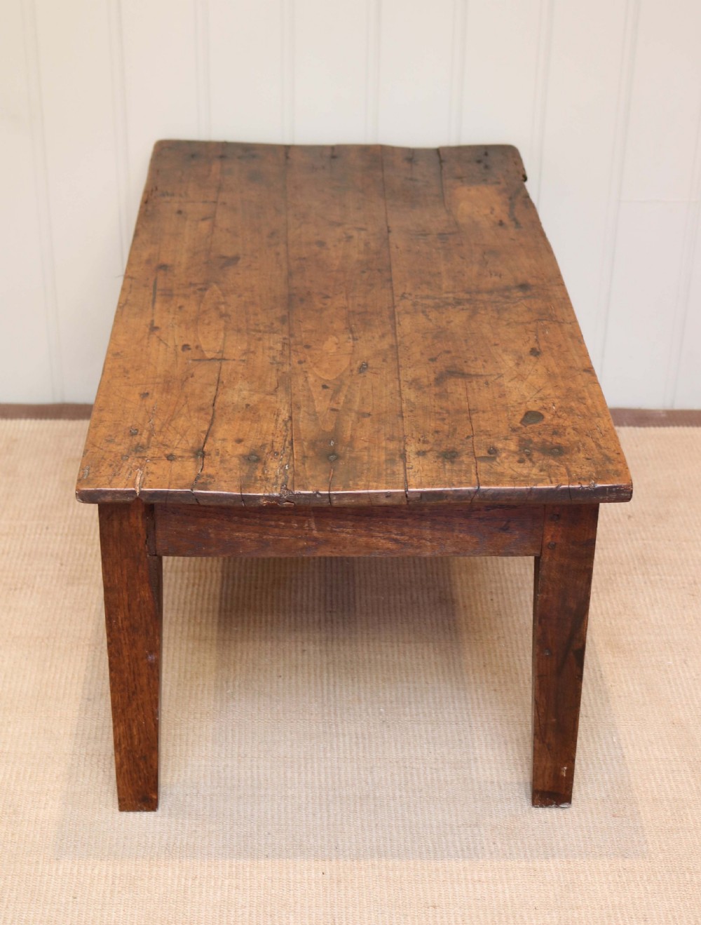Rustic Low Cherry Wood Table  View IV