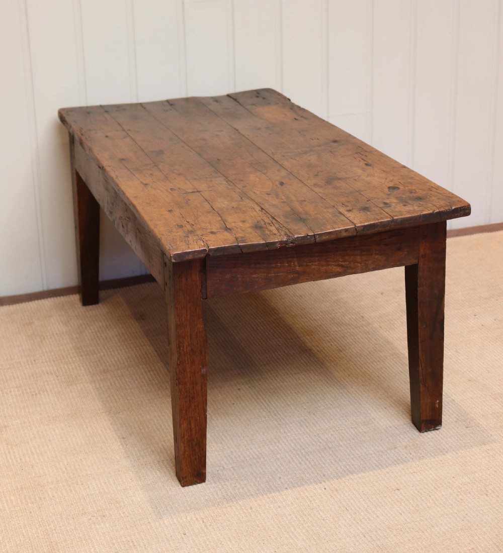 Rustic Low Cherry Wood Table  View V