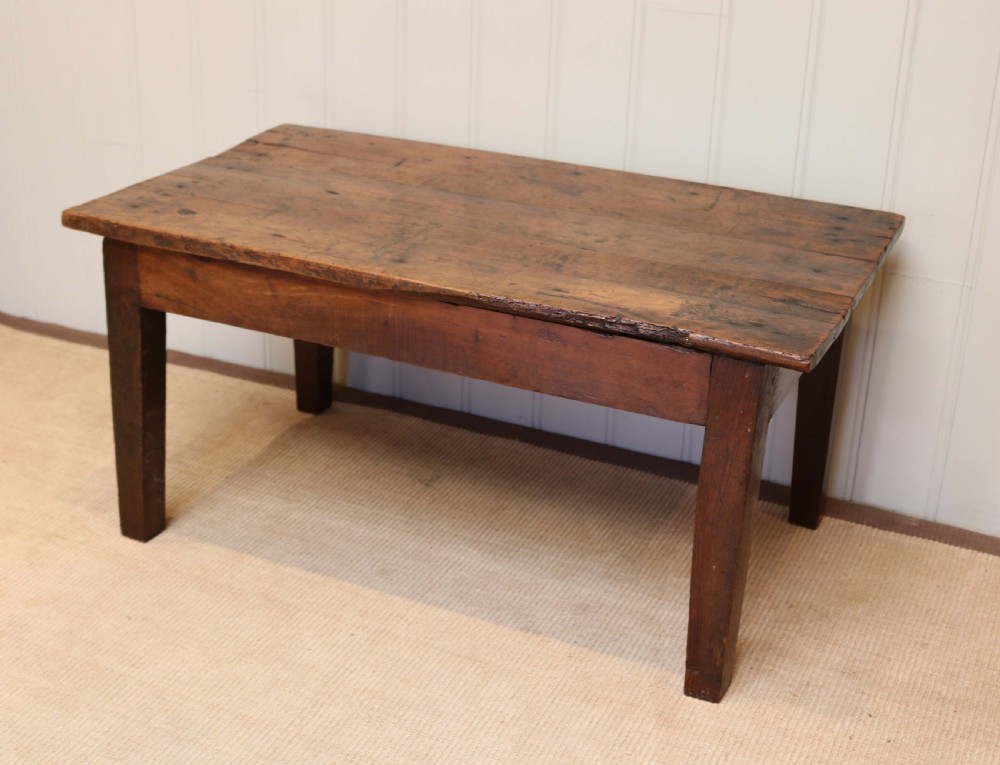 Rustic Low Cherry Wood Table  View VI
