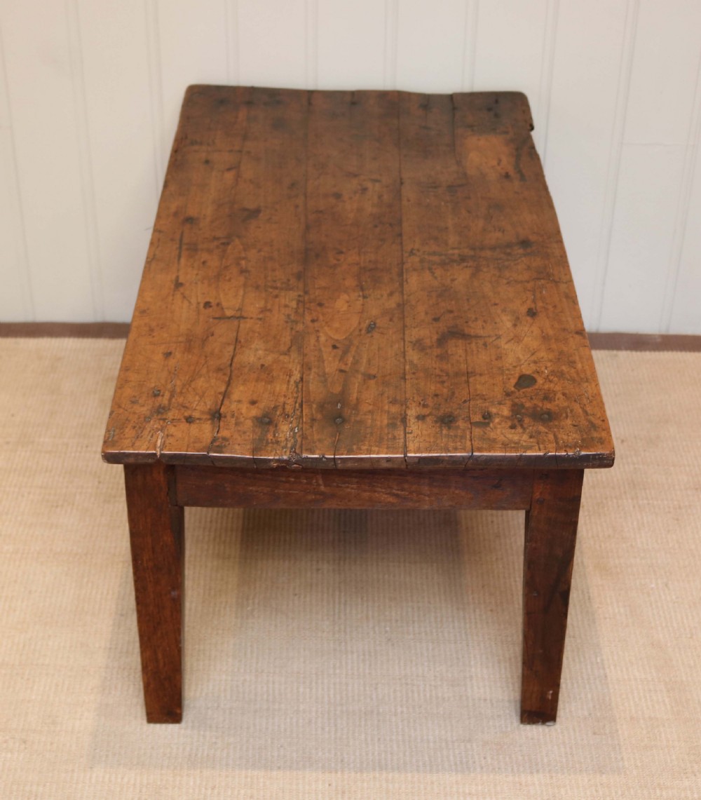 Rustic Low Cherry Wood Table  View VIII