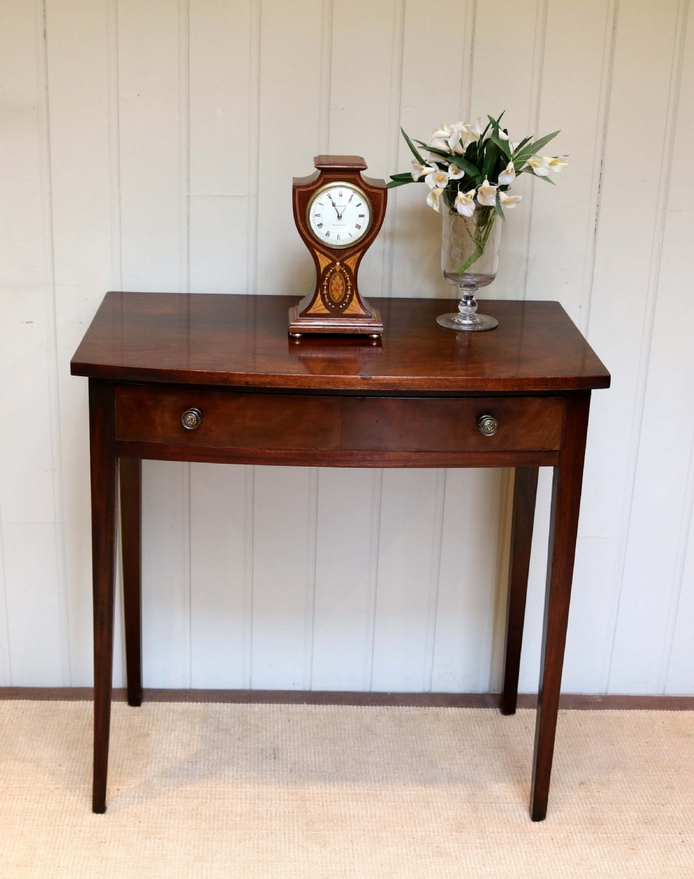 Edwardian Mahogany Bow Front Table  View II