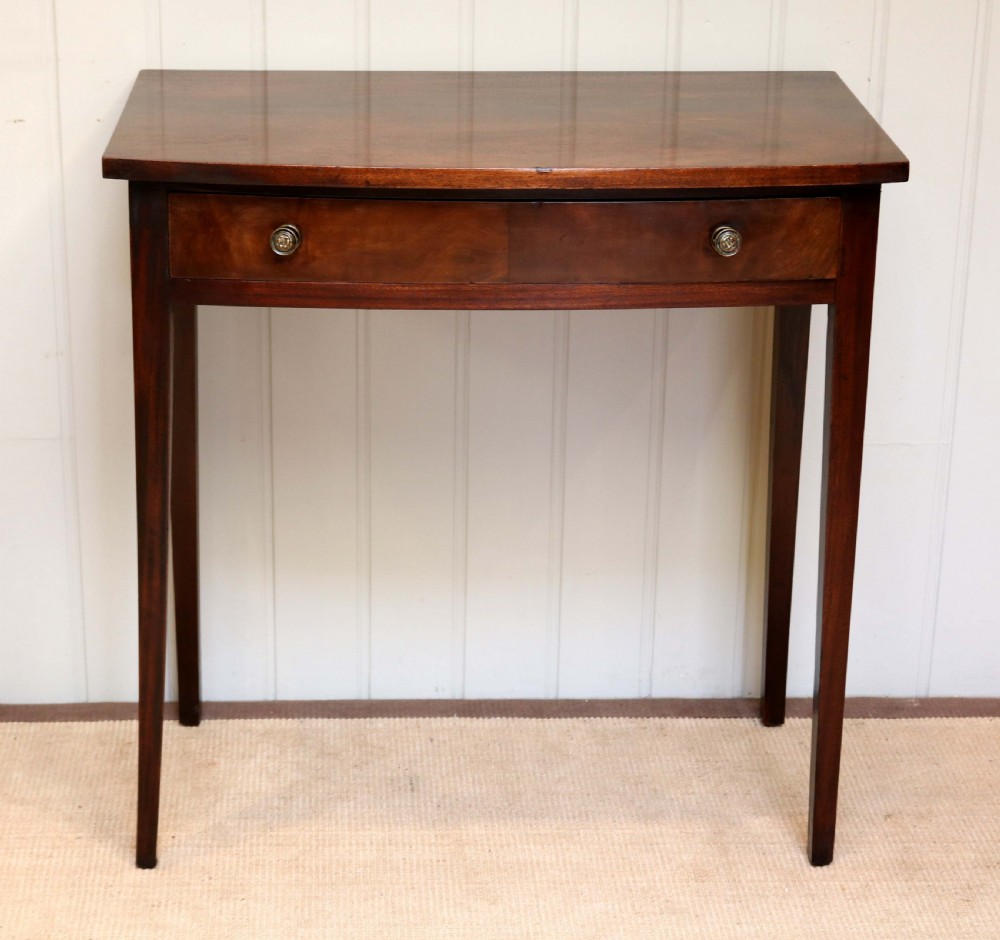 Edwardian Mahogany Bow Front Table  View III