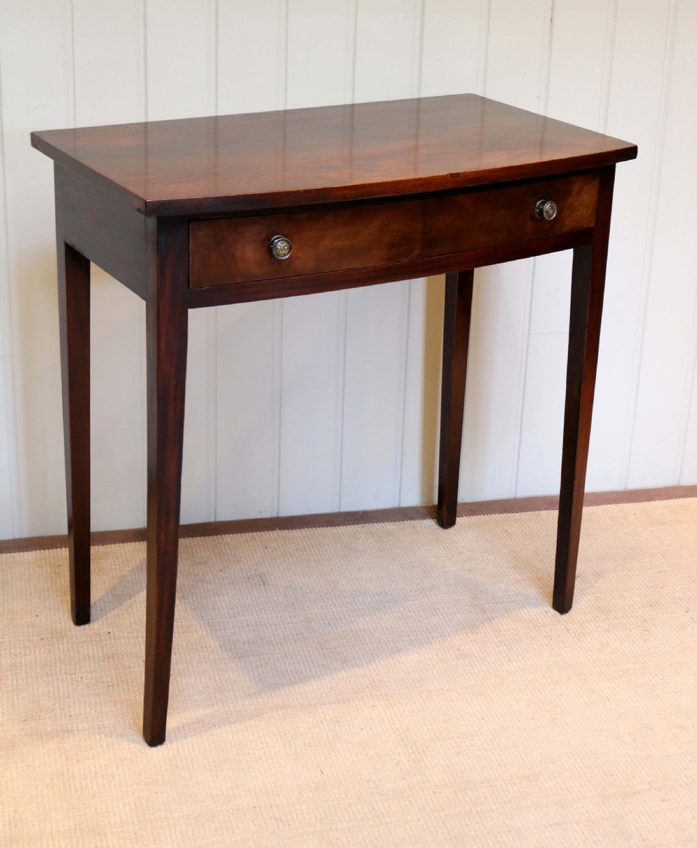 Edwardian Mahogany Bow Front Table  View IV