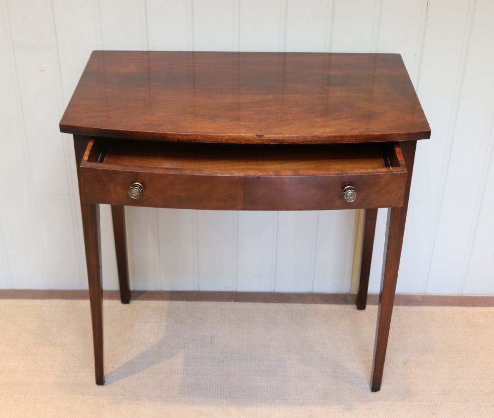 Edwardian Mahogany Bow Front Table  View VI