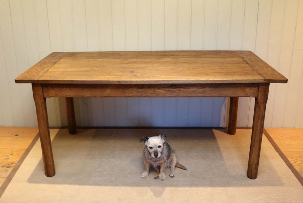 French Oak Farmhouse Table View V