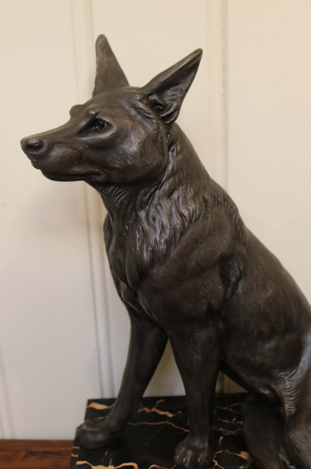 Art Deco Spelter German Shepherd View IV