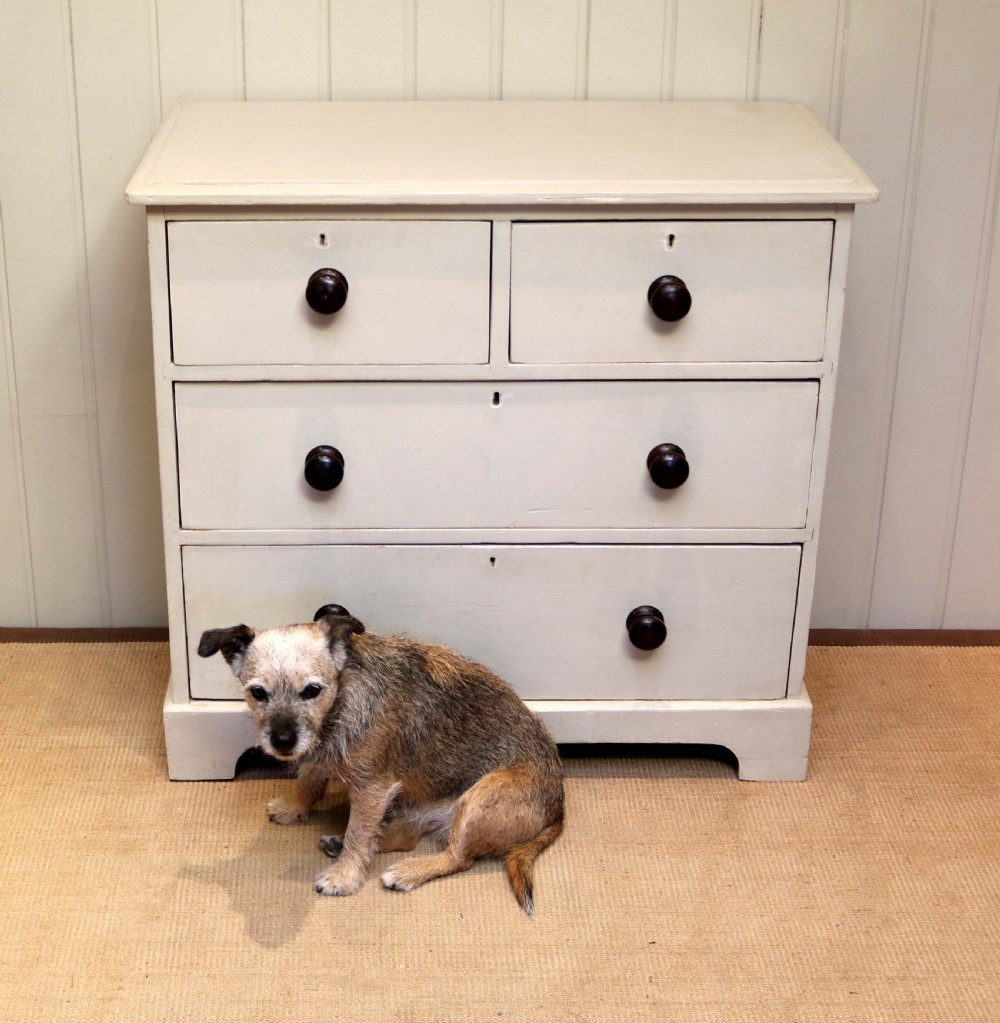 Small Proportioned Victorian Painted Chest Of Drawers View V