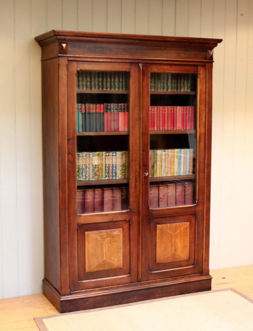 French Walnut Display Bookcase