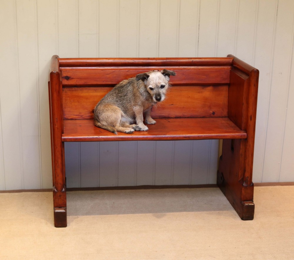 Pitch Pine Church Pew View IV