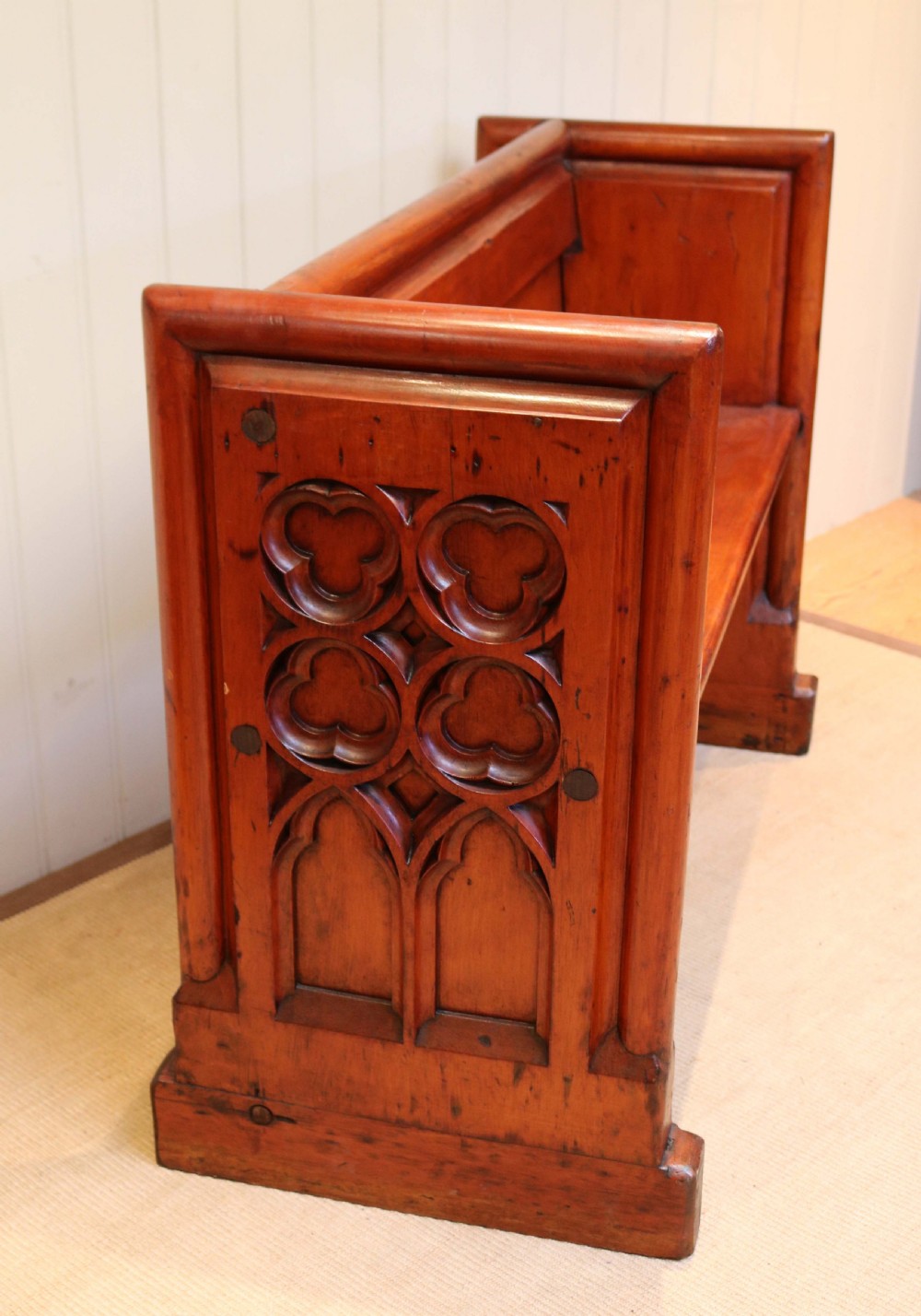 Pitch Pine Church Pew View VI