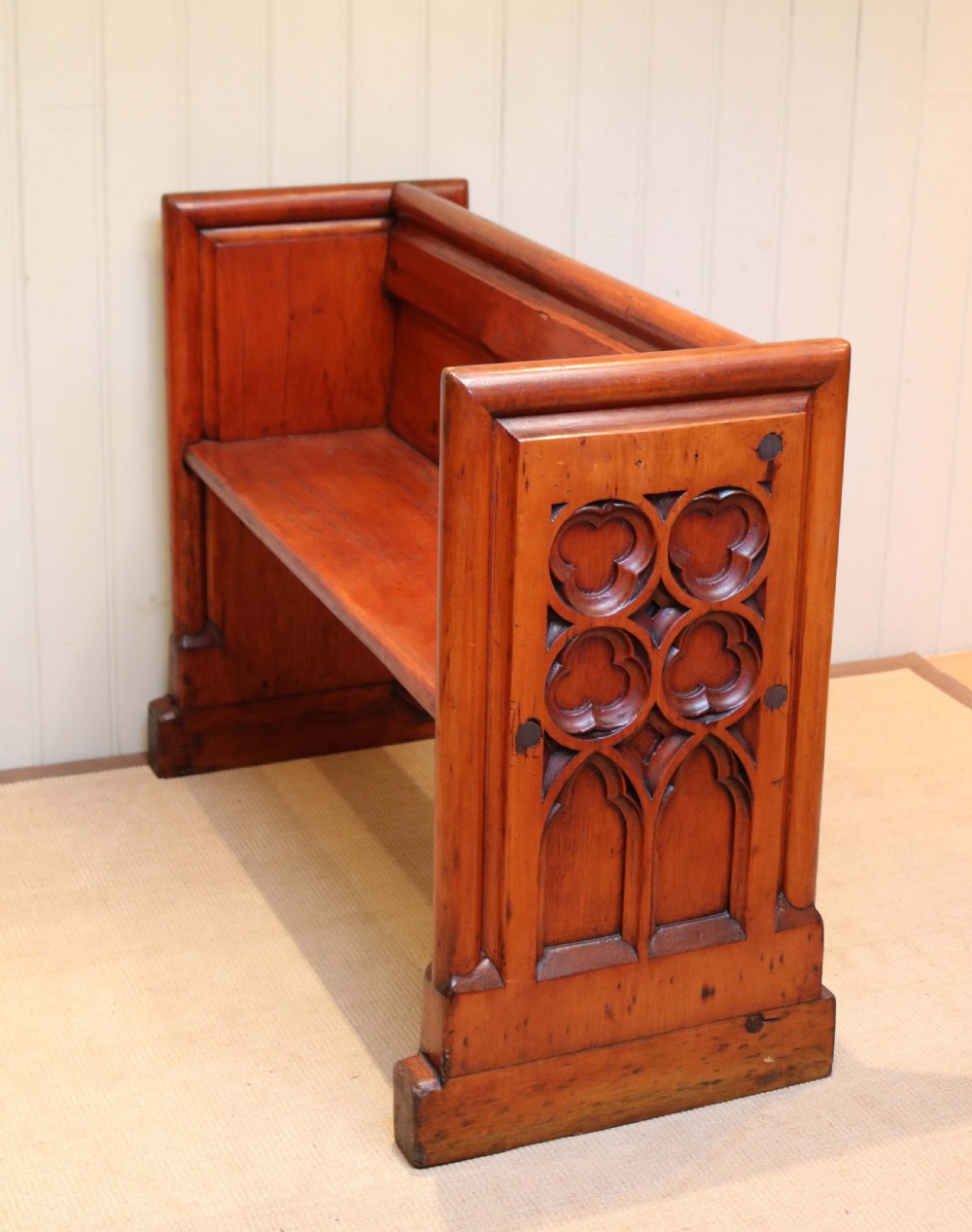 Pitch Pine Church Pew View VIII