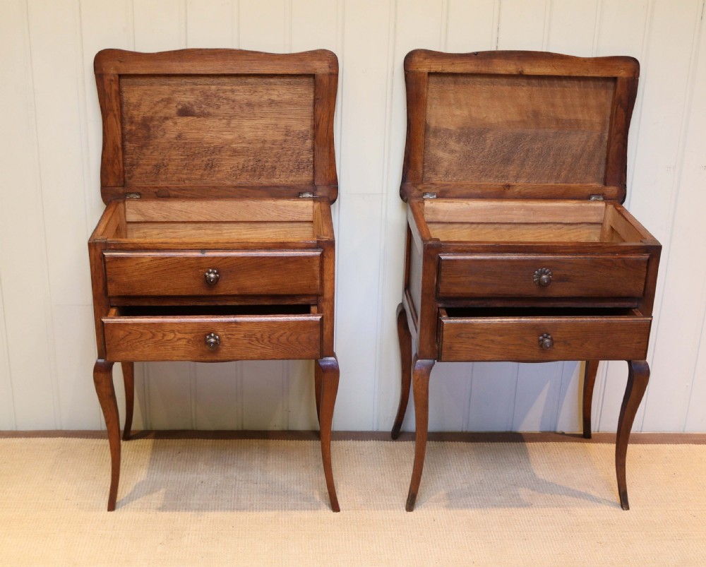 Pair Of French Oak Bedside Cabinets View IV