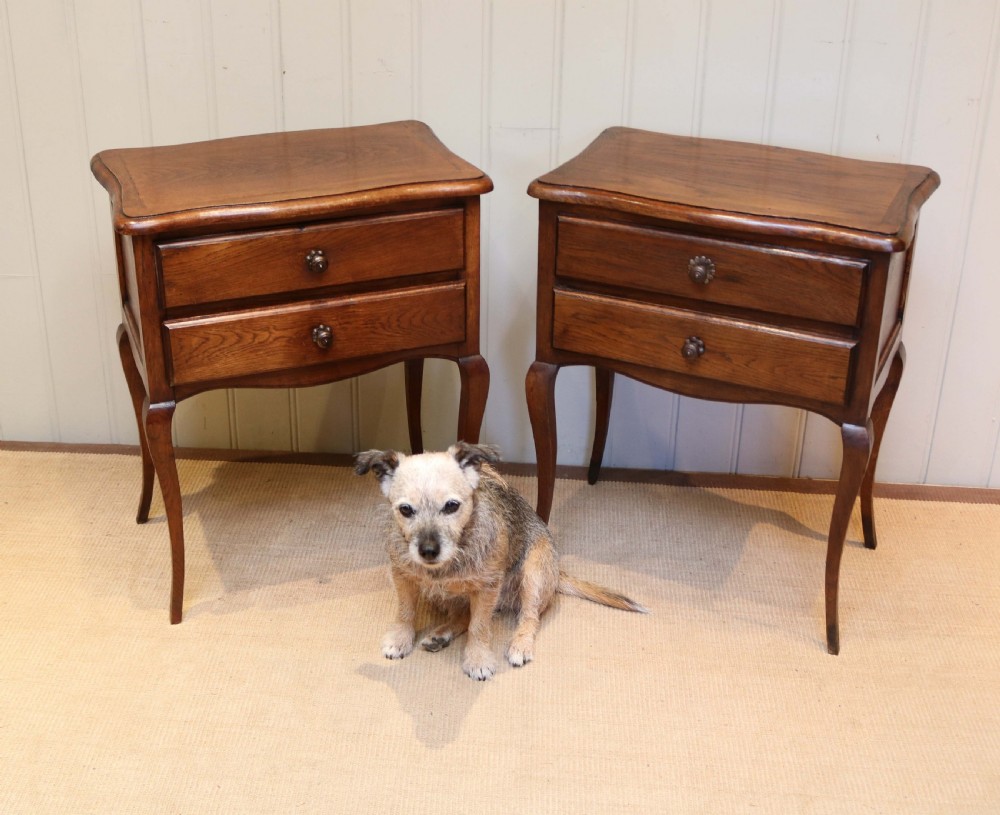 Pair Of French Oak Bedside Cabinets View VI