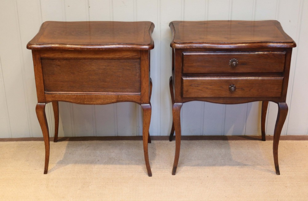 Pair Of French Oak Bedside Cabinets View VII