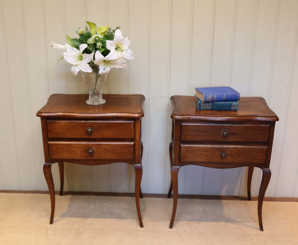 Pair Of French Oak Bedside Cabinets View VIII
