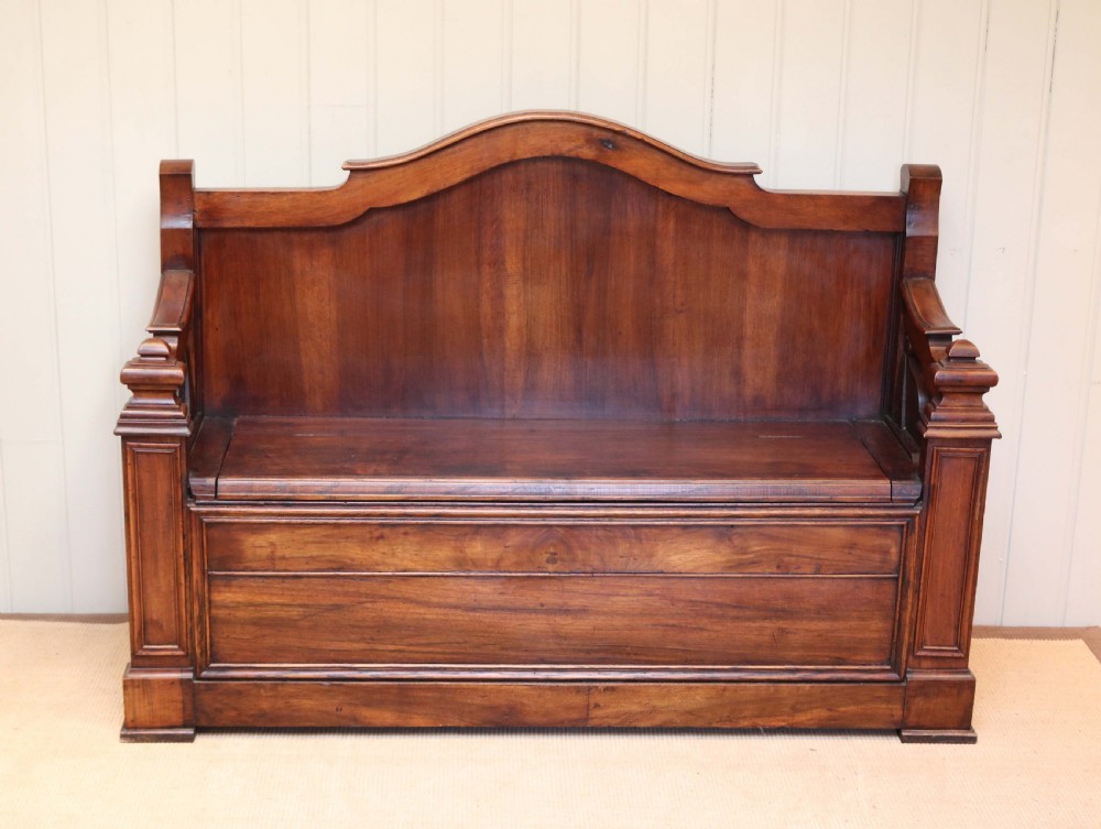 Late 19th Century French Cherry Wood Bench View VII