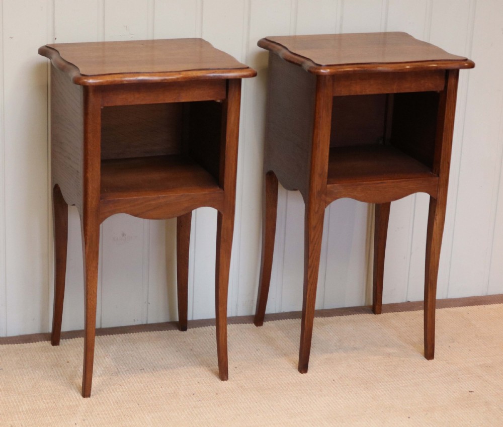 Pair Of French Oak Bedside Cabinets View II