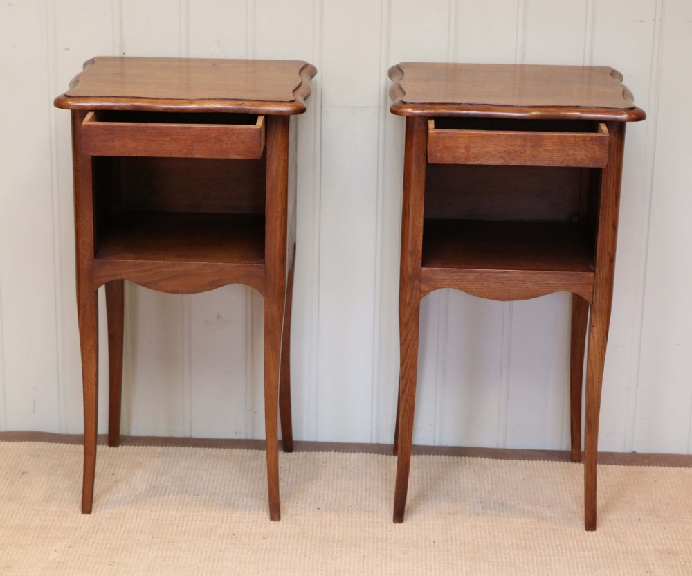Pair Of French Oak Bedside Cabinets View III