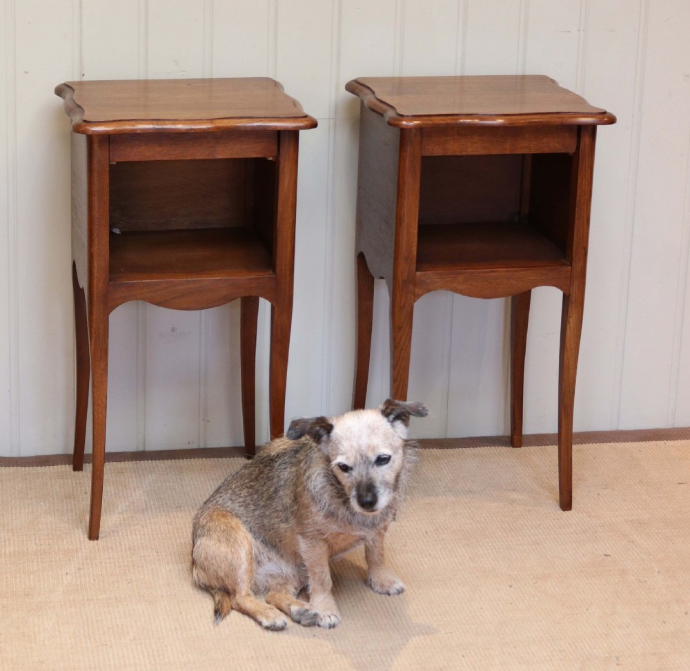 Pair Of French Oak Bedside Cabinets View IV