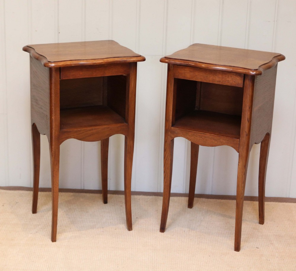 Pair Of French Oak Bedside Cabinets View VI